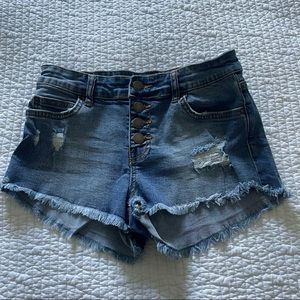 EUC Womens Billabong Button Up Denim Shorts